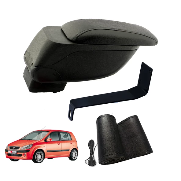 Eko Set Hyundai Getz 2010 Geniş Hacimli  Delmesiz Çelik Ayaklı  Kolçak ve Direksiyon Kılıfı