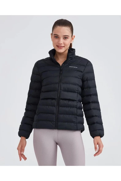Skechers S231240-001 W Outerwear Pop Up Detailed Padded Kadın Spor Mont