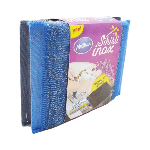 MyClean Sihirli Sünger Renkli Paslanmaz Telli İkili Sünger (MGC-15) GKH - 2