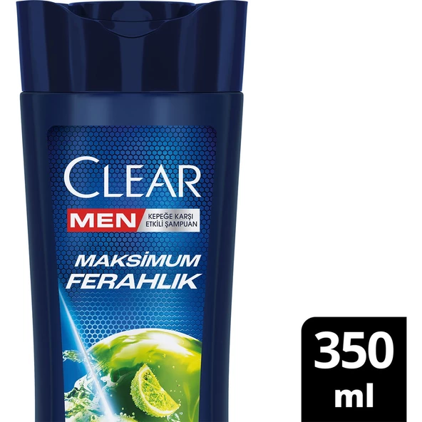 Clear Men Kepeğe Karşı Etkili Şampuan Maksimum Ferahlık 350 Ml