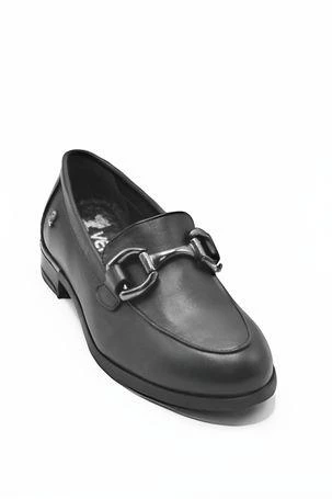 VENÜS 2455201K KISA TOPUK TOKALI LOAFER DERİ KADIN AYAKKABI - 10