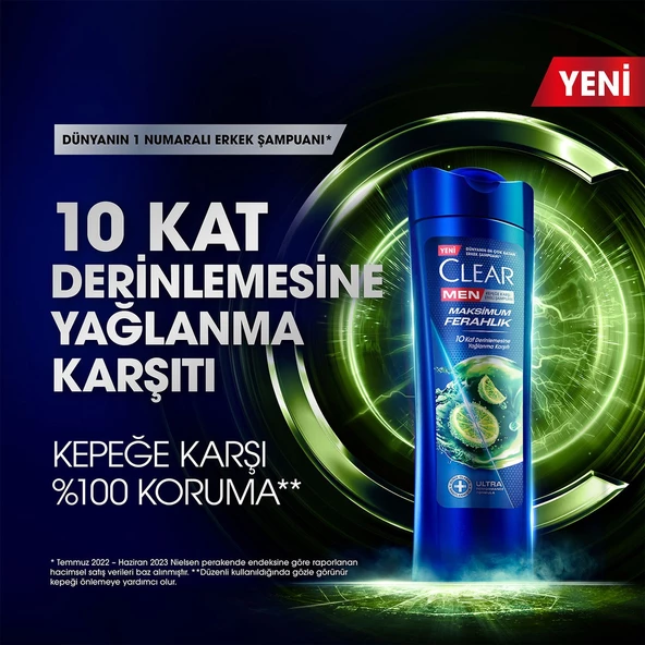 Clear Men Kepeğe Karşı Etkili Şampuan Maksimum Ferahlık 350 Ml - 3