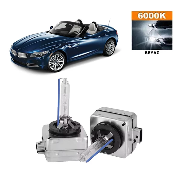 BMW Z4 Serisi E89 Xenon D1S / D1R 6000K Beyaz HID Xenon Ampul 2 Adet