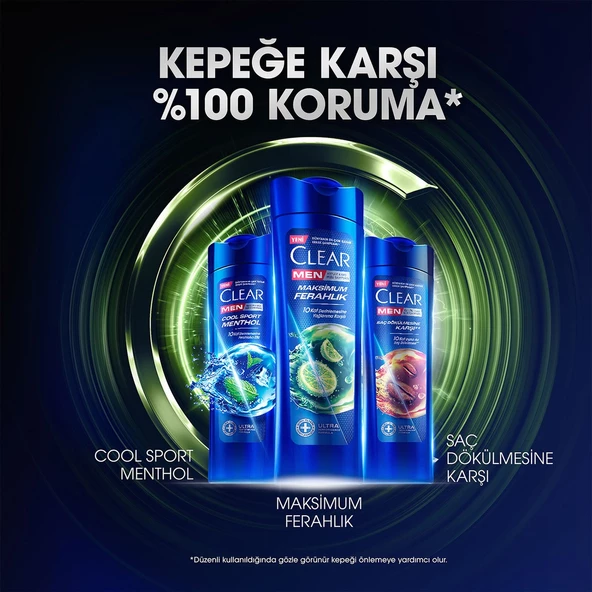 Clear Men Kepeğe Karşı Etkili Şampuan Maksimum Ferahlık 350 Ml - 10