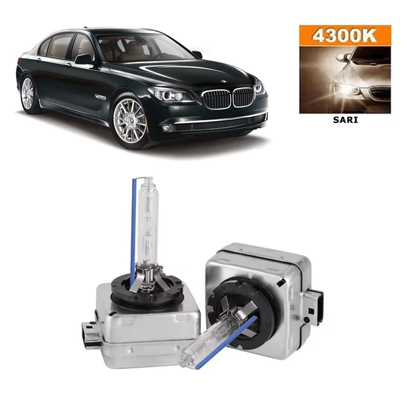 BMW 7 Serisi F01 2008-2015 Xenon D1S / D1R 4300K Sarı HID Xenon Ampul 2 Adet