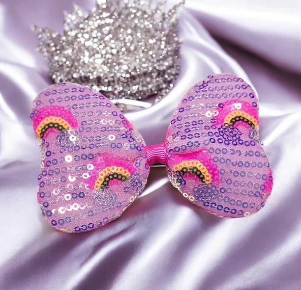 Fiyonklu Kız Çocuk Toka - Resim 4