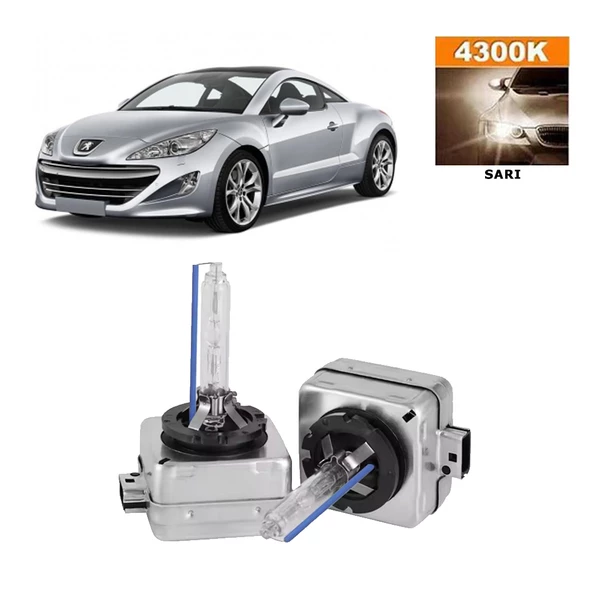 Peugeot RCZ 2010-2015 D1S / D1R 4300K Sarı HID Xenon Ampul 2 Adet