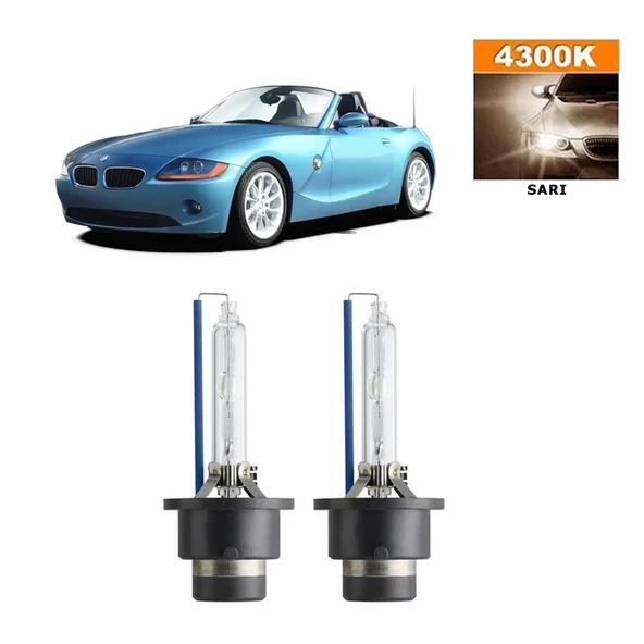 BMW Z4 E85 2002-2008 D2S / D2R 4300K Sarı HID Xenon Ampul 2 Adet