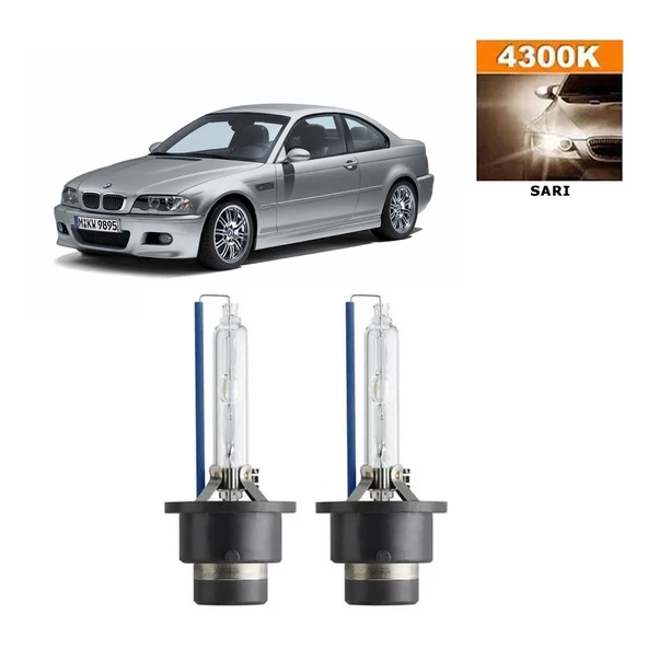 BMW 3 Serisi E46 D2S / D2R 4300K Sarı HID Xenon Ampul 2 Adet