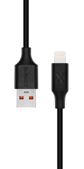 XONECT USB to Lightning uyumlu iPhone Modelleri için Hızlı Şarj ve Data Kablosu 200cm Siyah - 3