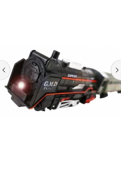 PİLLİ IŞIKLI 13 PARÇA TREN SETİ MEGA SET RAYLI KUTULU HAREKETLİ ÇUF ÇUF TREN - 3