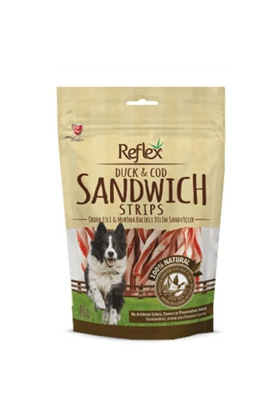 Reflex Köpek Ödülü Ördekli ve Morina Balıklı Sandviç 80 gr