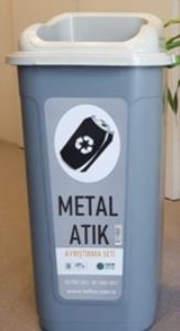 Sıfır Atık Projesi Metal Atık Kutusu 60 lt