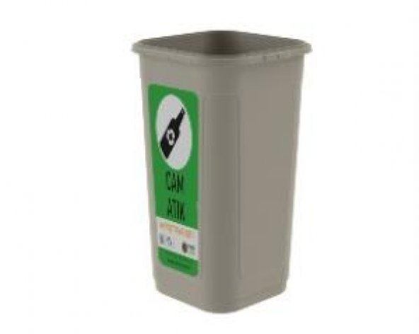Sıfır Atık Projesi Cam Atık Kutusu 60 lt Ücretsiz Kargo - 2