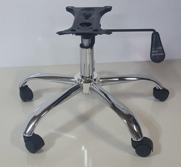 Krom Yıldız Ayak+Teker+Krom piston 80 lik+Tek Kollu Mekanizma ürün görseli