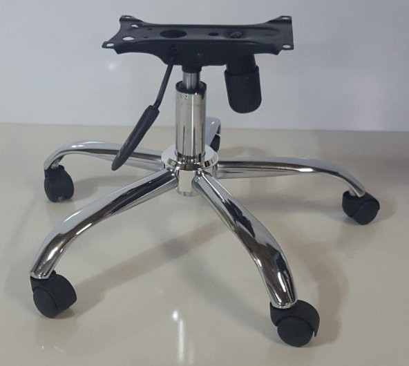 Krom Yıldız Ayak+Teker+Krom piston 80 lik+Tek Kollu Mekanizma - Resim 2