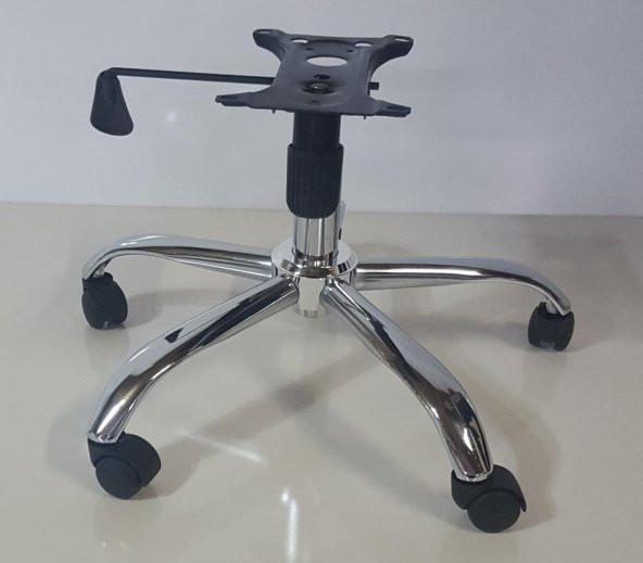 Krom Yıldız Ayak+Teker+Krom piston 80 lik+Tek Kollu Mekanizma - Resim 3