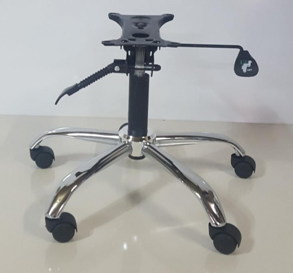 Krom Yıldız Ayak+Teker+100 lük Piston+Çift Kollu Mekanizma - Resim 2