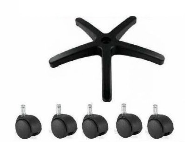 OFİS KOLTUĞU AYAĞI YILDIZ AYAK 5 TEKERLİ - 2