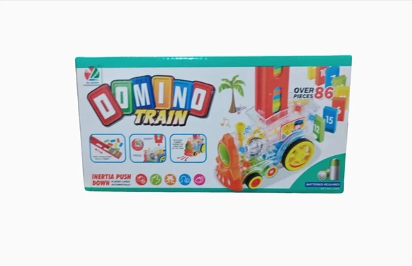 DOMİNO TAŞI DİZEN TREN 86 PARÇA MEGA TREN