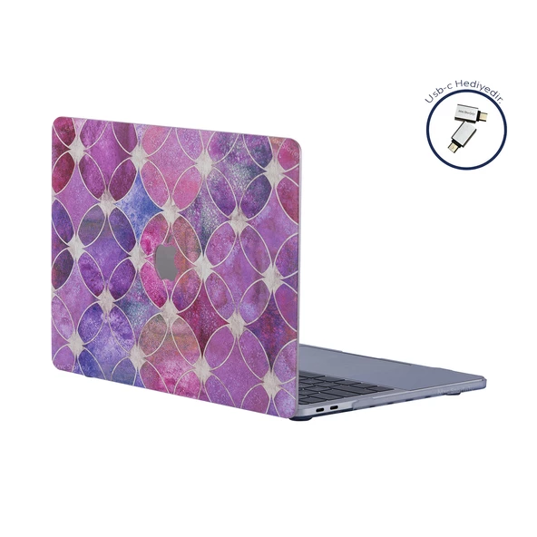 MacBook Pro 13 inç Kılıf M1 M2 A2338 A2289 A2251 A1706 A1708 A1989 A2159 Uyumlu Sert Dayanıklı Kapak - 7