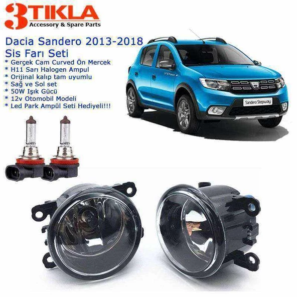 Dacia Sandero 2013-2018 Sis Farı Set Oem: 8200074008