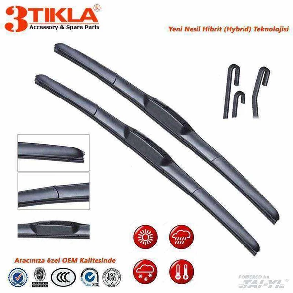 Mini Hatch One Hibrit Silecek Takımı 2001-12 R50 R53 R56 475/450mm - 2