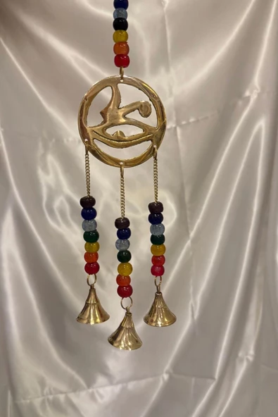 Rüzgar çanı deprem zili çanı kapı zili Pirinç Horos un gözü Vicdan Gözü - Resim 6