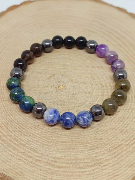 Yay Burcu Doğal Taş 8mm Unisex Bileklik (55734) - Resim 5