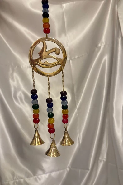 Rüzgar çanı deprem zili çanı kapı zili Pirinç Horos un gözü Vicdan Gözü - Resim 4