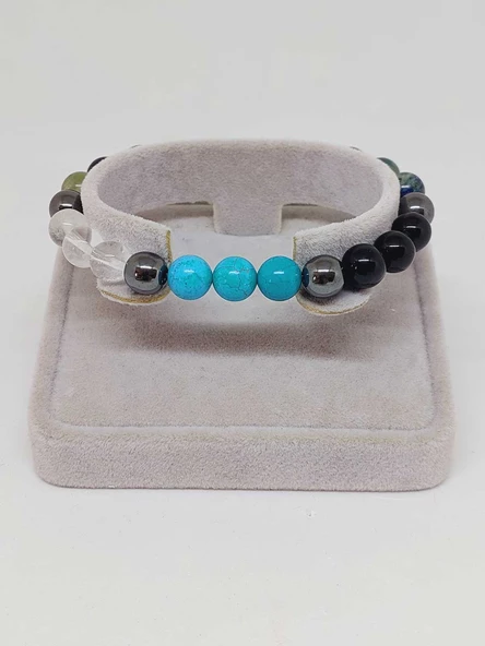 Oğlak Burcu Doğal Taş 8mm Unisex Bileklik (55732) - Resim 2