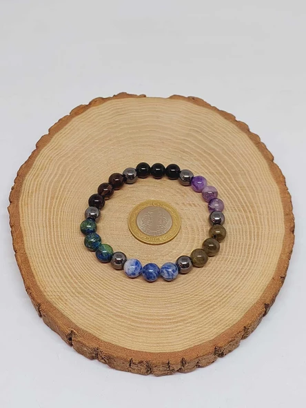 Yay Burcu Doğal Taş 8mm Unisex Bileklik (55734) - Resim 4