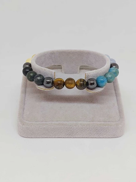 İkizler Burcu Doğal Taş 8mm Unisex Bileklik (55746) - Resim 2