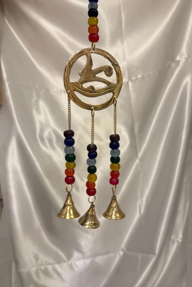 Rüzgar çanı deprem zili çanı kapı zili Pirinç Horos un gözü Vicdan Gözü ürün görseli