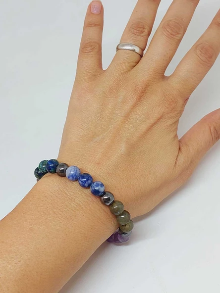 Yay Burcu Doğal Taş 8mm Unisex Bileklik (55734) - Resim 3