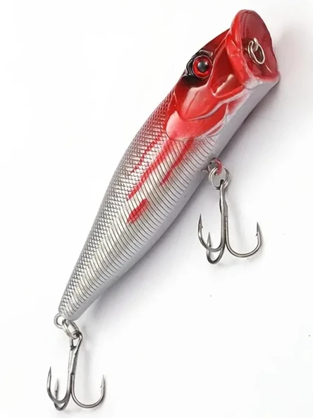 Eagenset Popper Yapay Yem 9 cm, 12  gram Maket Balık, Suni Yem, 1 Adet Model:5 - 3