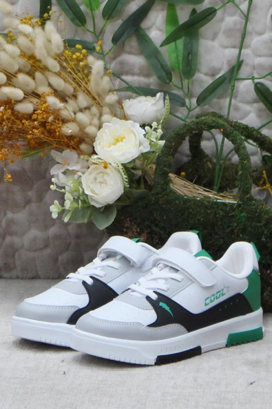 Fort Cool Max Yeşil Rahat Anatomik Sneaker Erkek Çocuk Ayakkabı - Resim 2