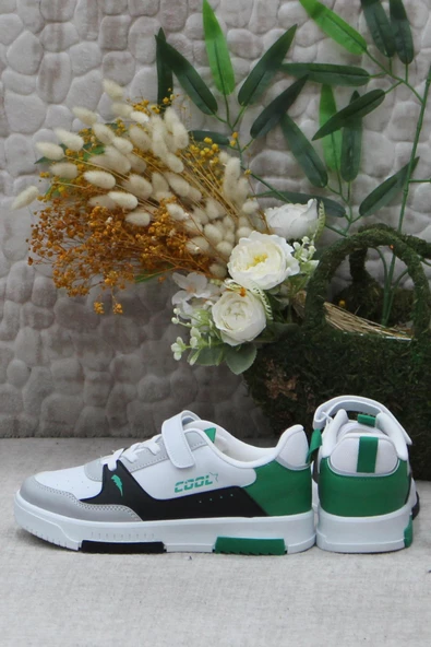 Fort Cool Max Yeşil Rahat Anatomik Sneaker Erkek Çocuk Ayakkabı - Resim 4