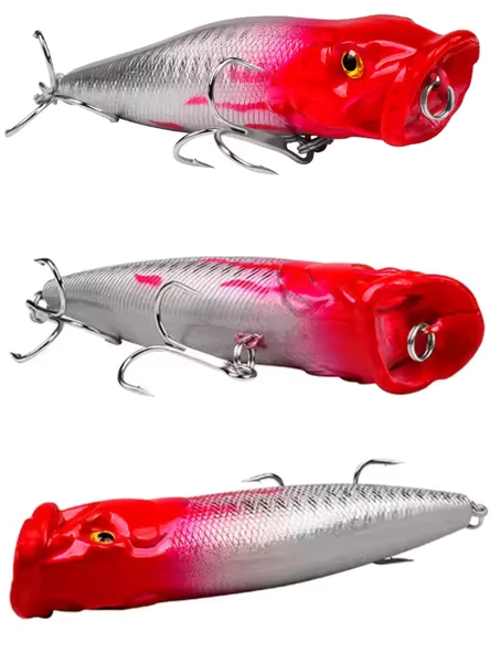 Eagenset Popper Yapay Yem 9 cm, 12  gram Maket Balık, Suni Yem, 1 Adet Model:5 - 4
