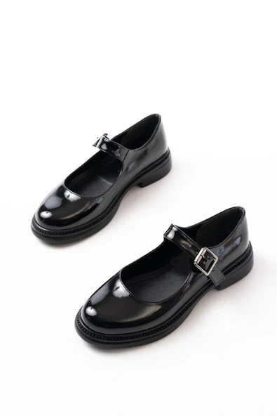 YSN-4444 Siyah Rugan Günlük Bayan Ayakkabı - Resim 3