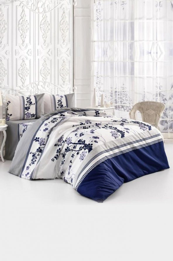 Çift Kişilik Ranforce Pamuklu Nevresim Takımı Elegant