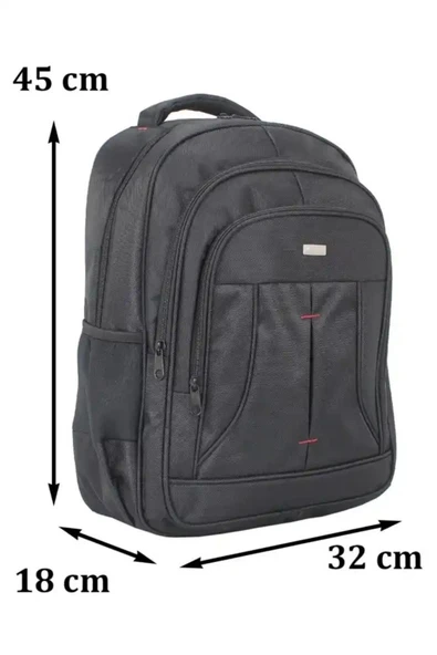 Case Club  Büyük Boy 17 inç Laptop Bölmeli Sırt Çantası Darbe Emici Koruma Su Geçirmez Kumaş - 2