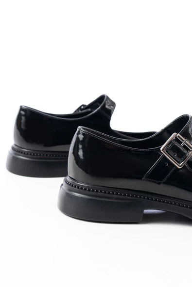 YSN-4444 Siyah Rugan Günlük Bayan Ayakkabı - Resim 6