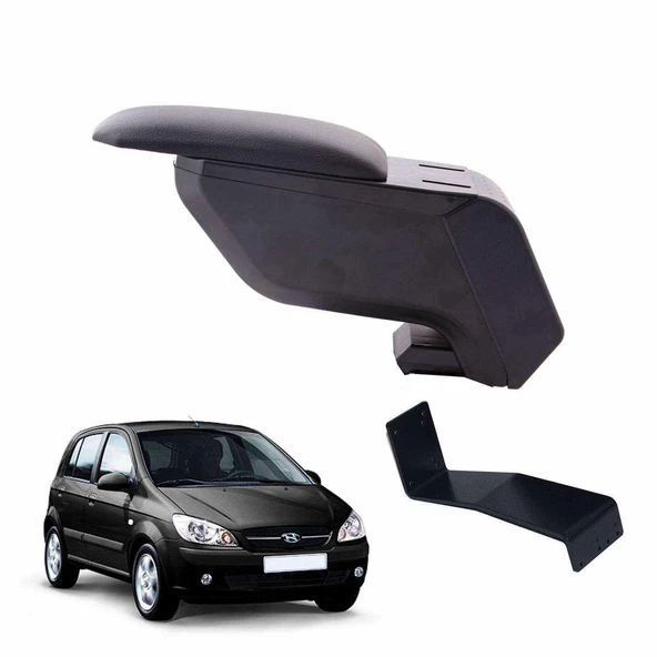 3 Tıkla Hyundai Getz 2003 Delmesiz Çelik Ayaklı Siyah Kolçak Kol Dayama