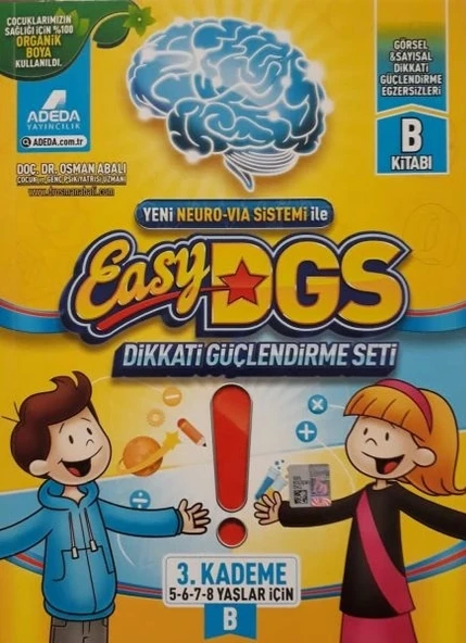 EASY Dikkati Güçlendirme Seti 5-8 yaş B Kitapçığı