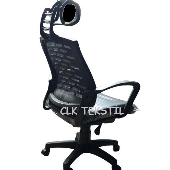CLK Ofis Başlıklı Fileli Bilgisayar Makam Müdür Koltuğu Sandalesi PLASTİK AYAK - 2