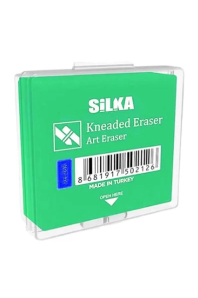 Renkli Hamur Silgi Kutulu 1 Adet Silka Hamur Silgi Çizim Silgisi Yoğrulabilir Silgi Plastik Kutulu Resim Sanatsal Silgi - 4