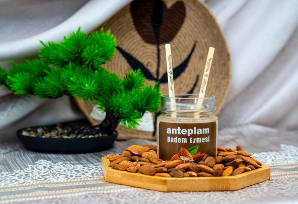 %50 Bademli Badem Ezmesi Kahvaltılık Katkısız ve Doğal 200 Gr. - 4