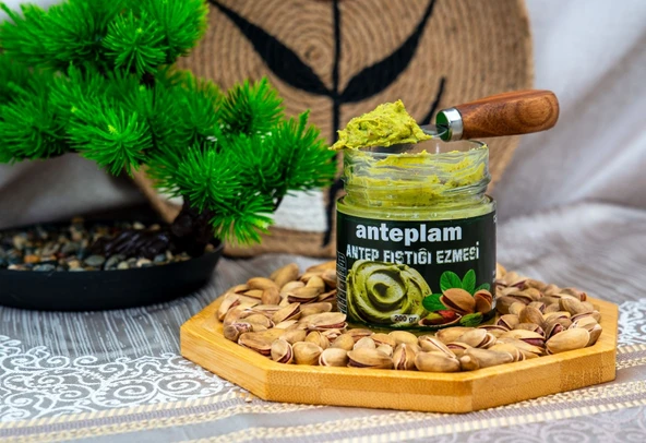 %50 Fıstıklı Antep Fıstık Ezmesi Kahvaltılık ve Dubai Çikolatasına Özel 200 Gr. - 4