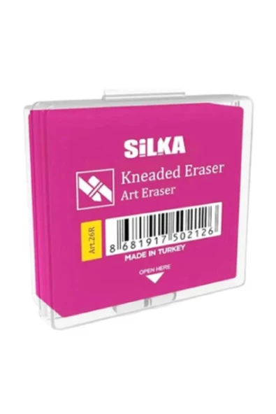 Renkli Hamur Silgi Kutulu 1 Adet Silka Hamur Silgi Çizim Silgisi Yoğrulabilir Silgi Plastik Kutulu Resim Sanatsal Silgi